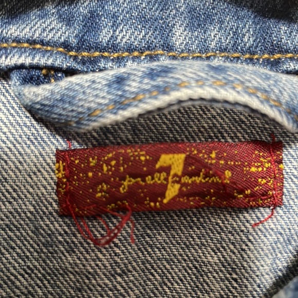 7 For All Mankind Kid’s Jacket. 14 1/2” Pit To Pit. 16” Shoulder To Hem. - Picture 8 of 12